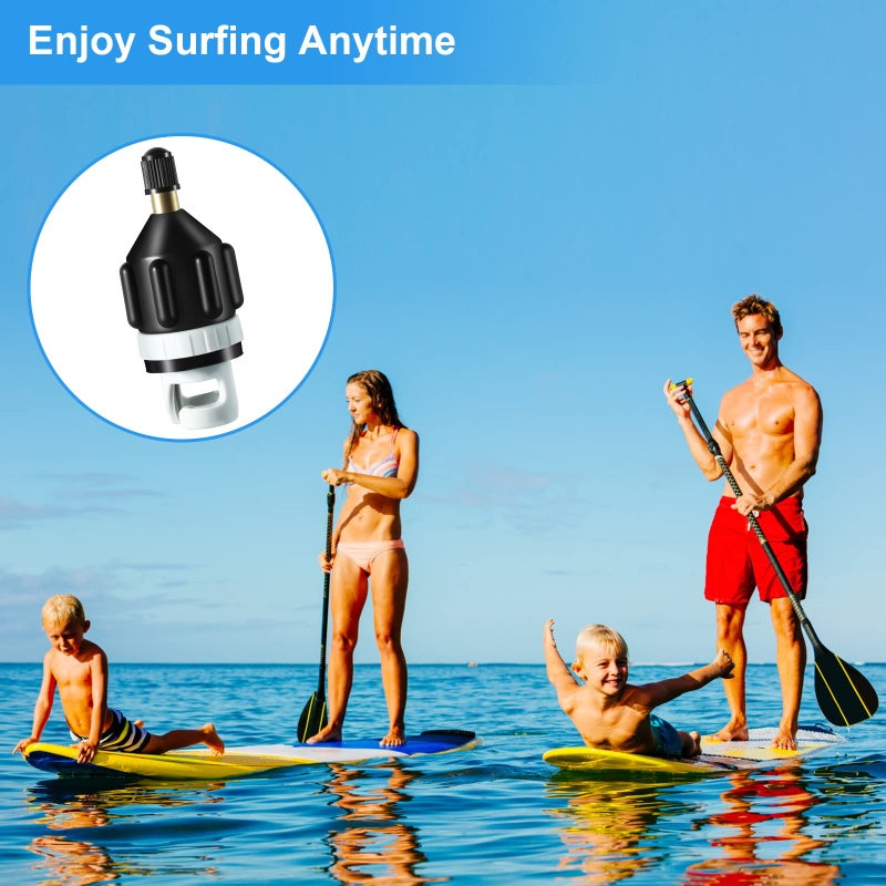 karmiero 2Pcs Inflatable Boat SUP Pump Adapter  Premium Conventional Air Adapter  Sturdy SUP Air Adapter Quickly Inflation and Strong Sealing SUP Pump Adapter  for Inflatable Boat  Paddleboard and Kayak. - Image 5